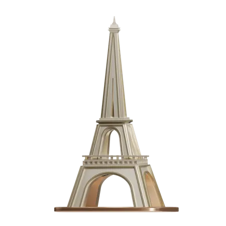 Eiffel tower  3D Illustration