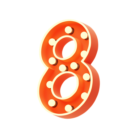 Eight  3D Icon