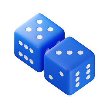 Eight Dice  3D Icon