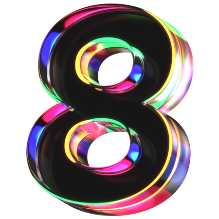 Eight Number  3D Icon