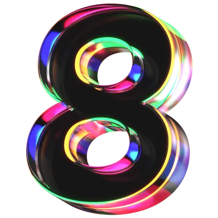 Eight Number  3D Icon