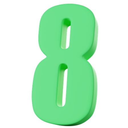 Eight Number  3D Icon