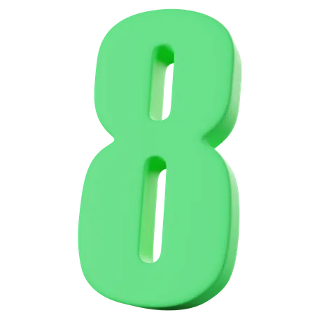 Eight Number  3D Icon