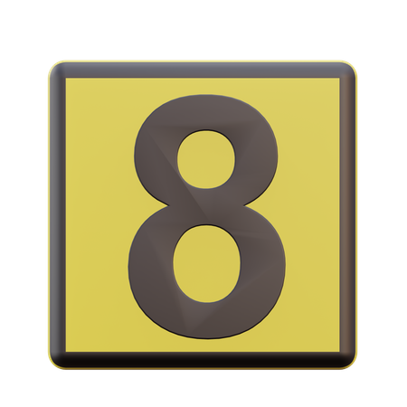 Eight Number  3D Icon