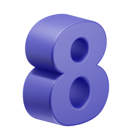 Eigth  3D Icon