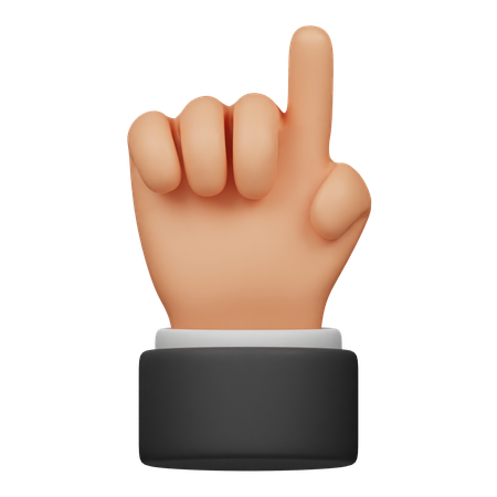 Eine Fingerhand  3D Icon