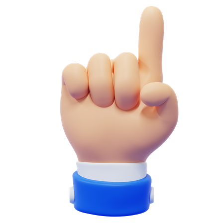 Ein-Finger-Handbewegung  3D Icon