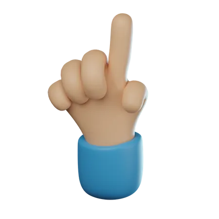 Ein-Finger-Handbewegung  3D Icon