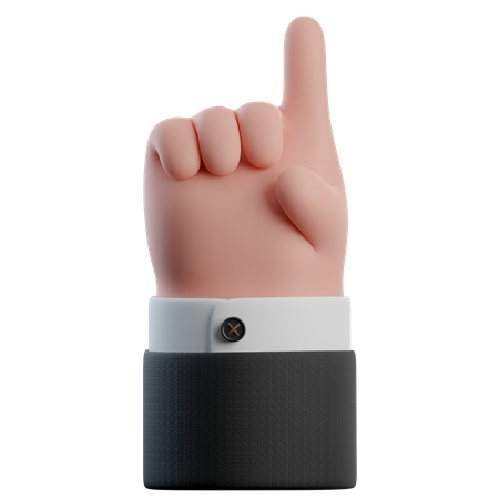 Ein-Finger-Handbewegung  3D Icon