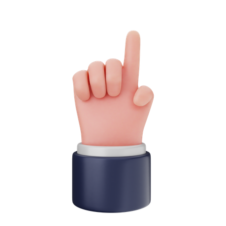 Ein-Finger-Handgesten  3D Icon