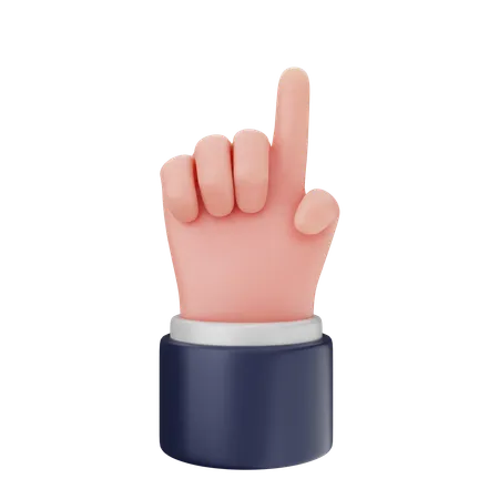 Ein-Finger-Handgesten  3D Icon