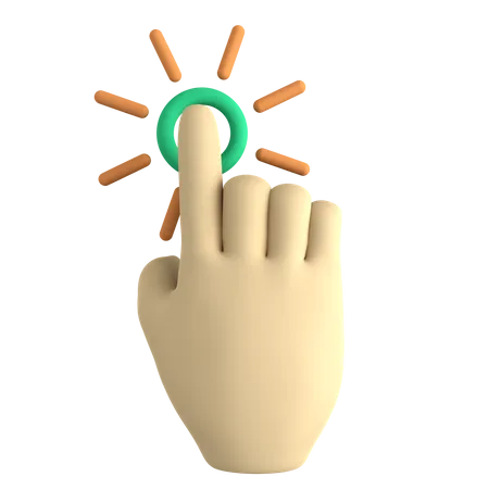 Ein-Finger-Klick  3D Icon