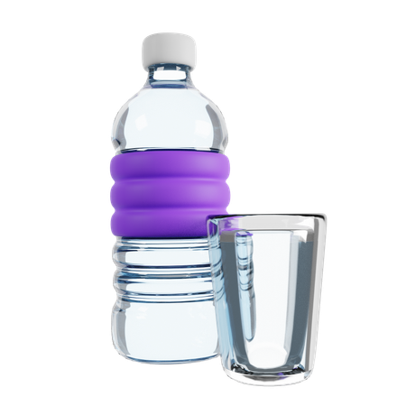 Eine Flasche Wasser  3D Icon