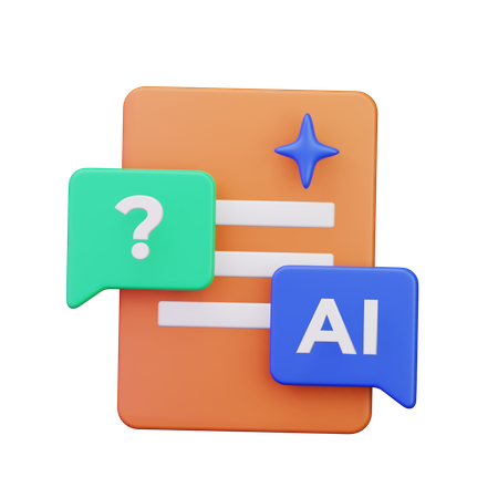 Eine Frage haben  3D Icon