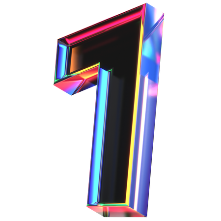 Eine Nummer  3D Icon