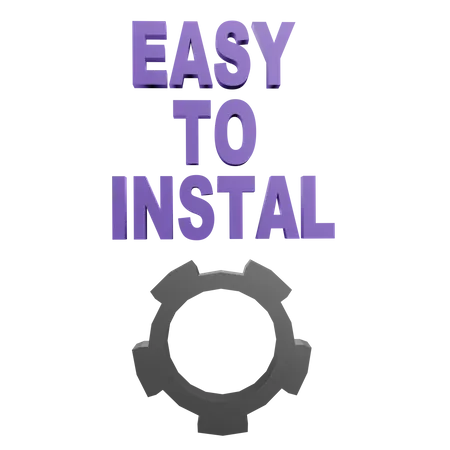 Einfach zu installieren  3D Icon
