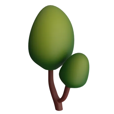 Einfacher Baum  3D Icon