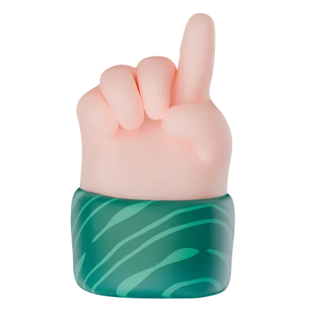 Ein Handfinger  3D Icon