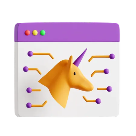 Einhorn  3D Icon