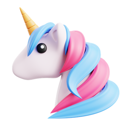 Einhornkopf  3D Icon