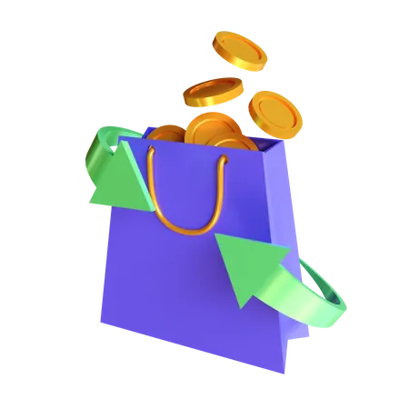 Einkaufs-Cashback  3D Icon