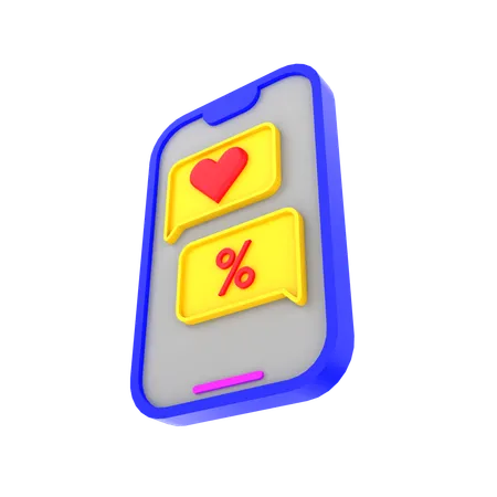 Einkaufschat  3D Icon