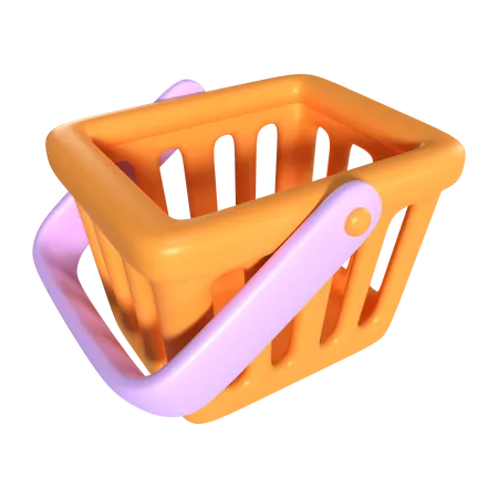 Dies Ist Das 3 D Render Illustrationssymbol Einkaufskorb Leer Hochauflosende PNG Datei Isoliert Auf Transparentem Hintergrund Verfugbare 3 D Modelldateiformate BLEND OBJ FBX Und GLTF 3D Icon