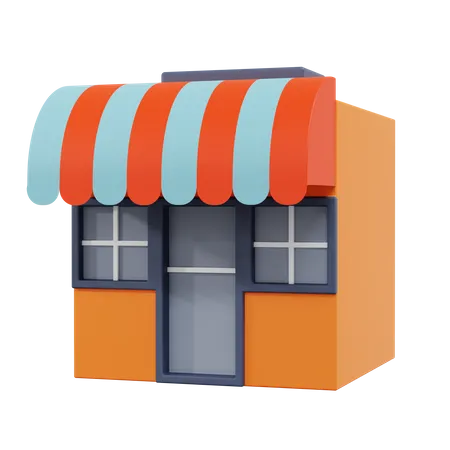 Einkaufsladen  3D Illustration