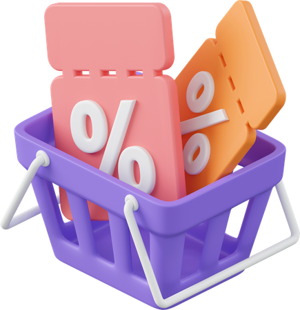 Einkaufsrabatt  3D Icon