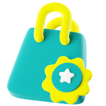 Einkaufstasche Favorit  3D Icon