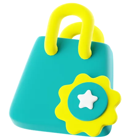 Einkaufstasche Favorit  3D Icon