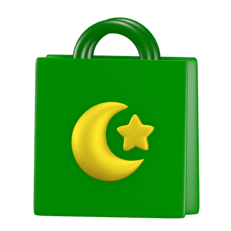 Einkaufstasche Ramadan  3D Icon