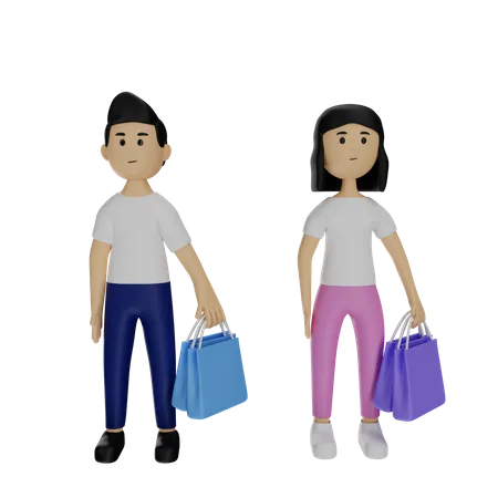 Einkaufstüten  3D Illustration