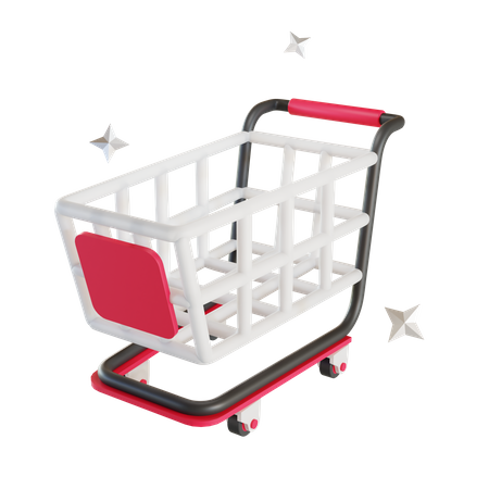 Einkaufswagen  3D Illustration