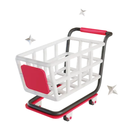 Einkaufswagen  3D Illustration
