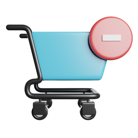 Warenkorb entfernen  3D Icon