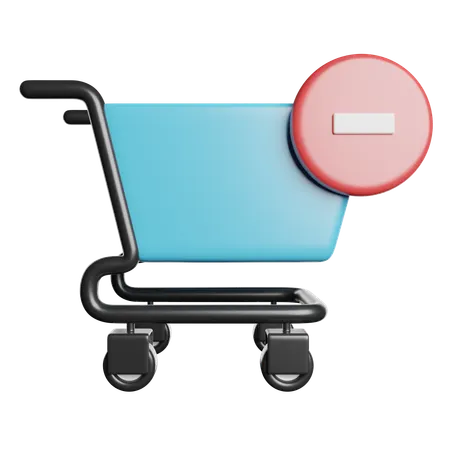 Warenkorb entfernen  3D Icon