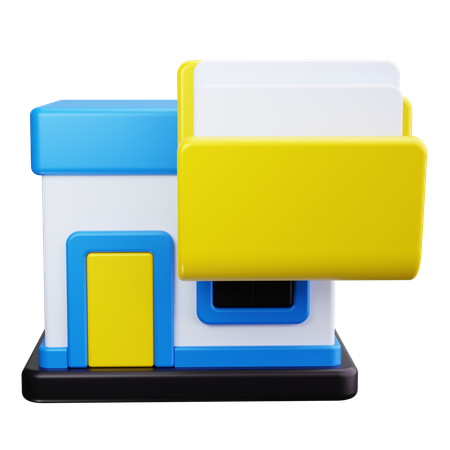 Einkaufszentrum-Verzeichnis  3D Icon