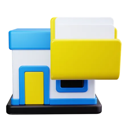 Einkaufszentrum-Verzeichnis  3D Icon