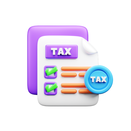 Einkommensteuererklärung  3D Icon