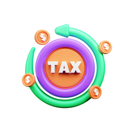 Einkommensteuerrückerstattung  3D Icon