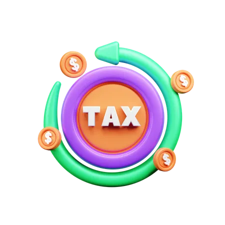 Einkommensteuerrückerstattung  3D Icon