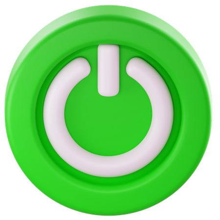 Netzschalter  3D Icon