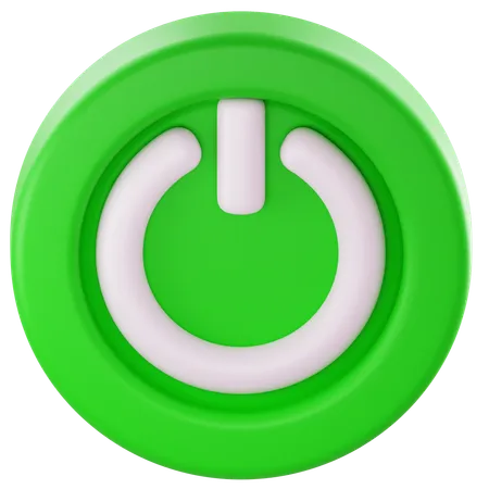 Netzschalter  3D Icon