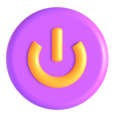 Netzschalter  3D Icon