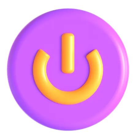 Netzschalter  3D Icon