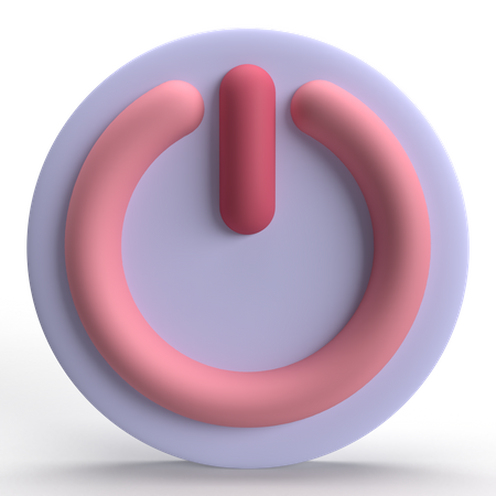 Netzschalter  3D Icon