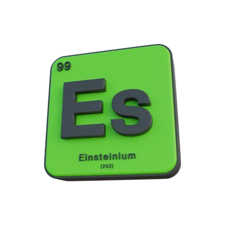 Einsteinium  3D Illustration