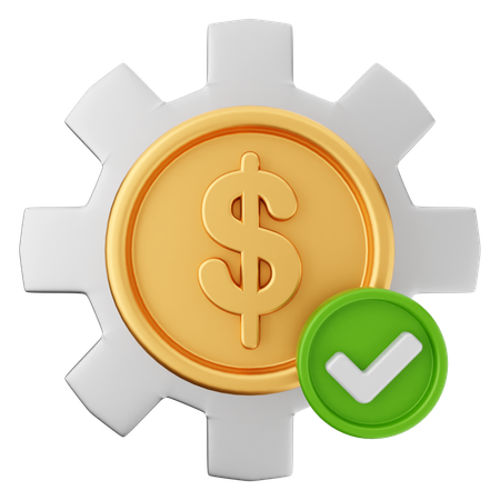 Dollar-Einstellung  3D Icon