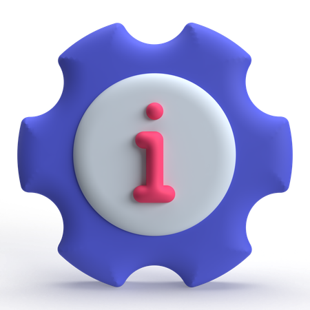 Einstellungsinformationen  3D Icon